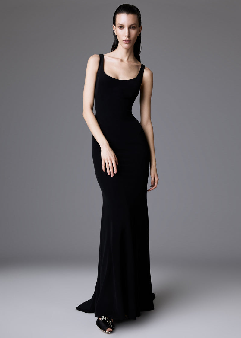 Sleeveless gown